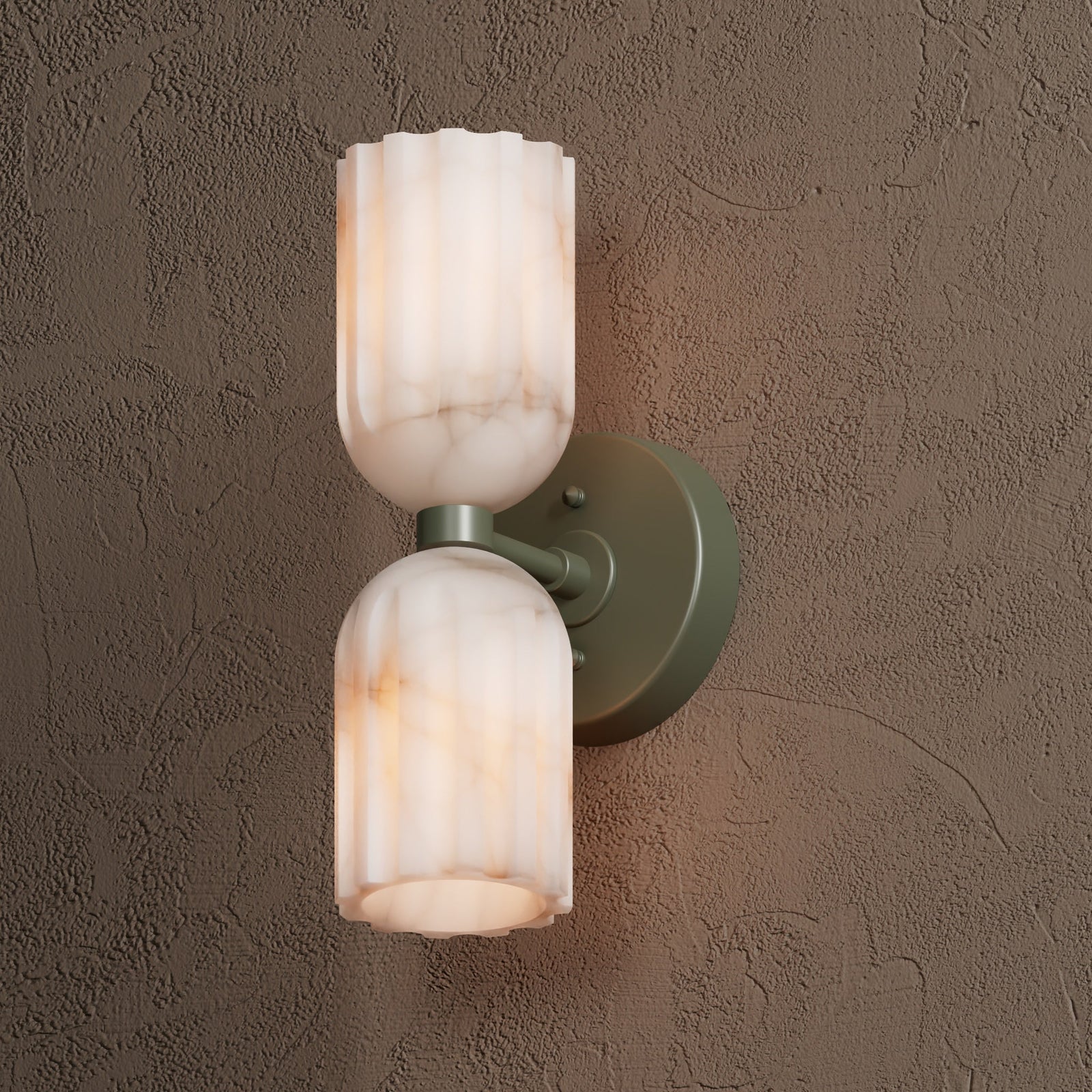 Alabaster 2 Light Sconce
