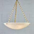 Alabaster Bowl Pendant Lamp