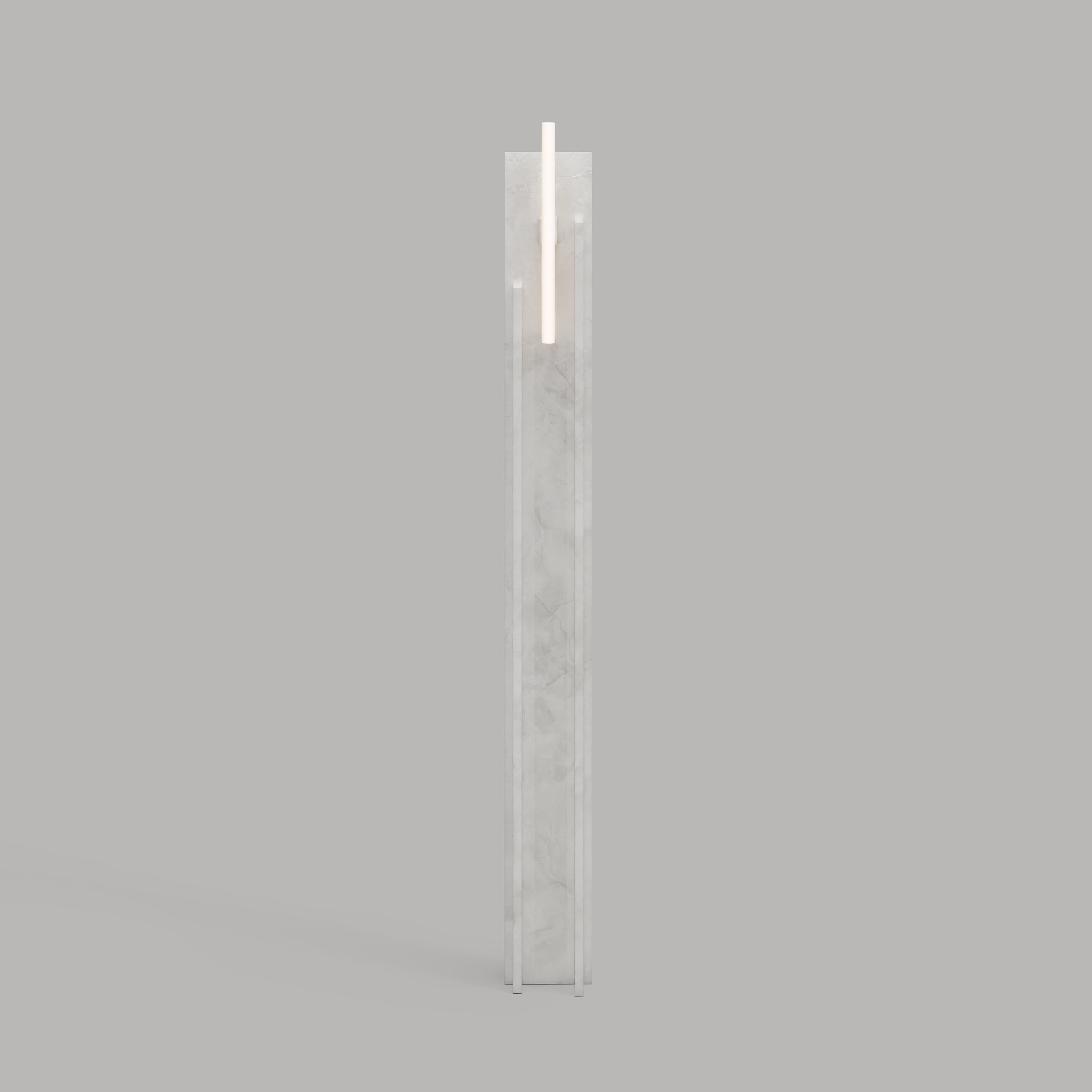 Thread Alabaster Floor Lamp