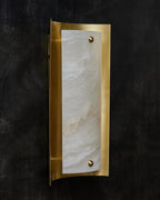 Alabaster Shield Wall Sconce