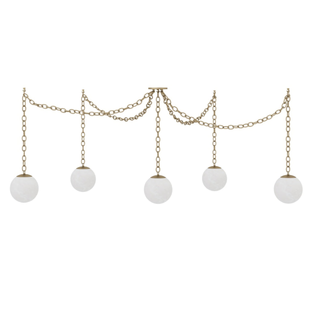 Alabaster Swag Chandelier