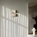 Block Alabaster Wall Sconce