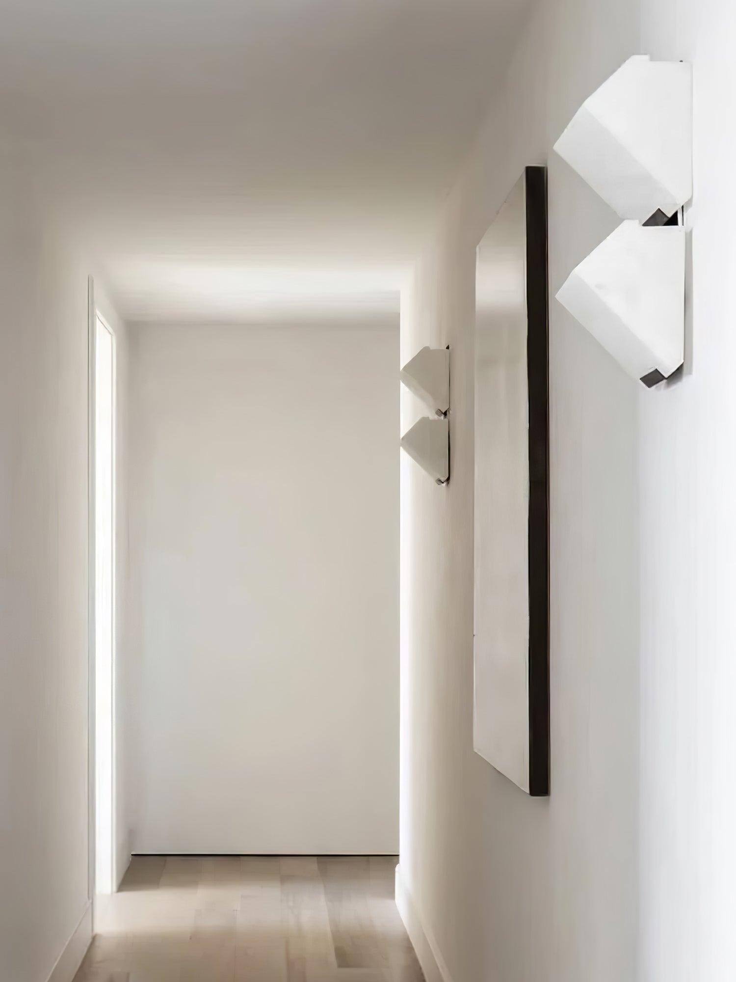 Block Alabaster Wall Sconce