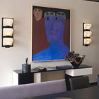 Block Alabaster Wall Sconce