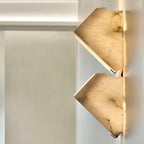Block Alabaster Wall Sconce