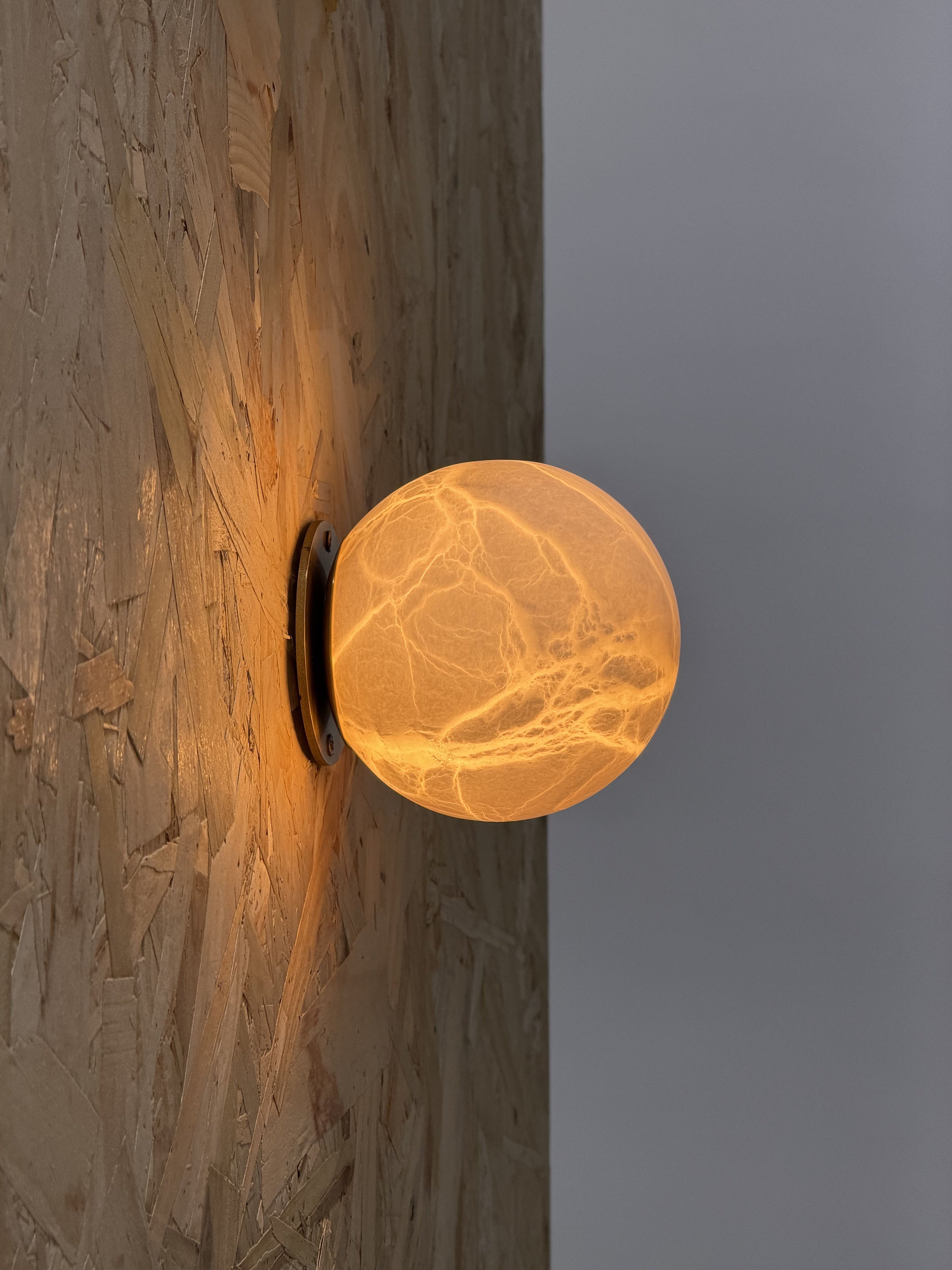 Arlo Orb Alabaster Sconce