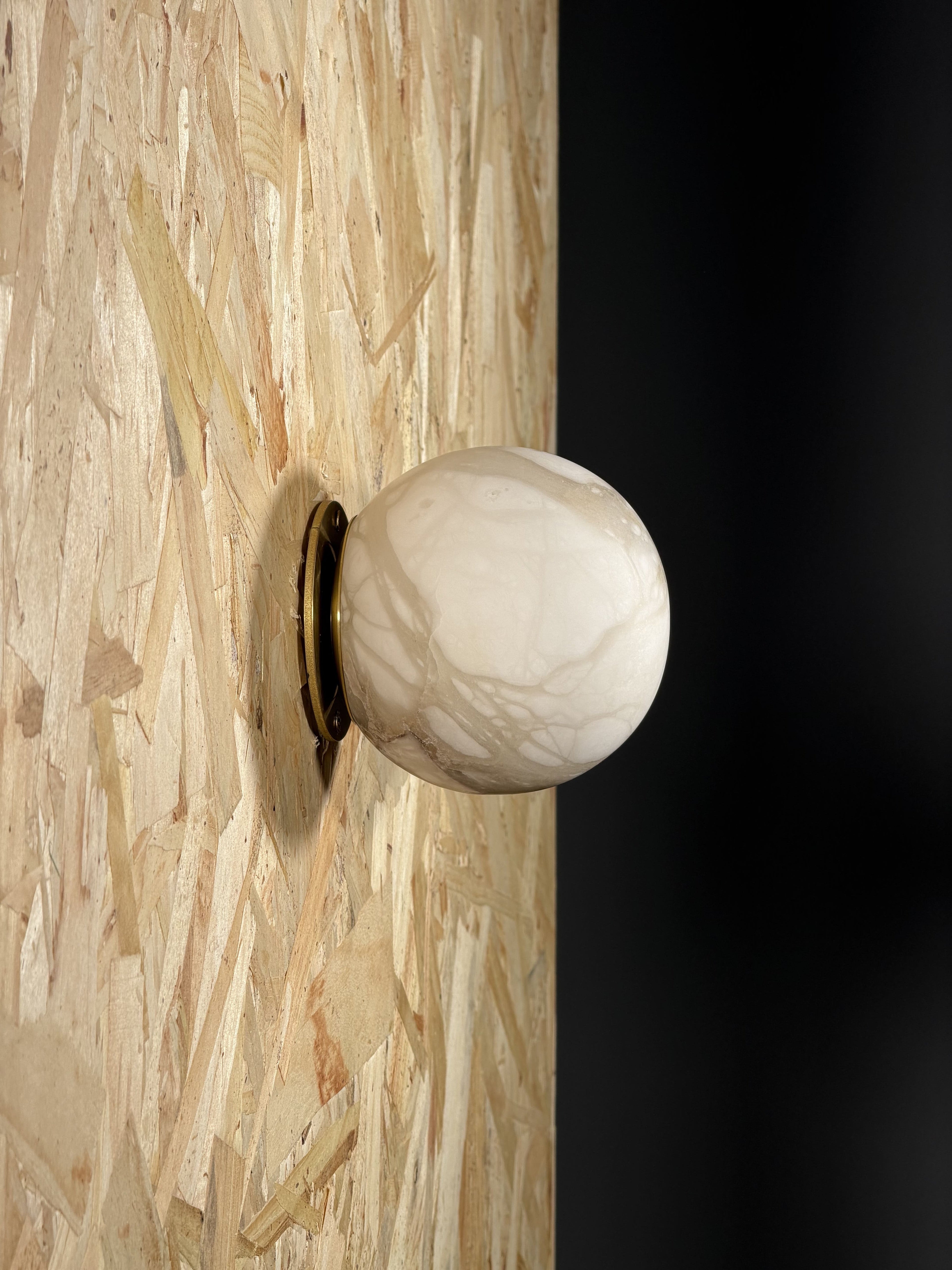 Arlo Orb Alabaster Sconce