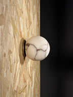 Arlo Orb Alabaster Sconce
