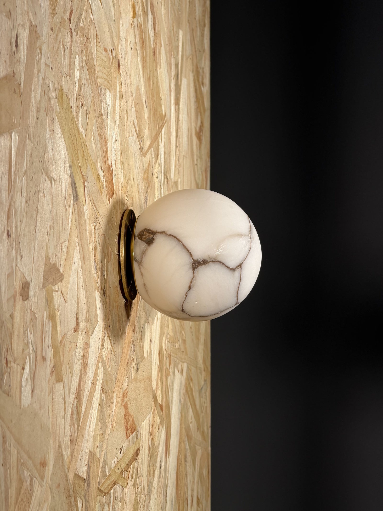 Arlo Orb Alabaster Sconce