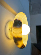 Aurora Green Onyx Sconce