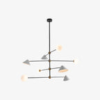 Ball and Shade Chandelier