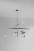 Ball and Shade Chandelier