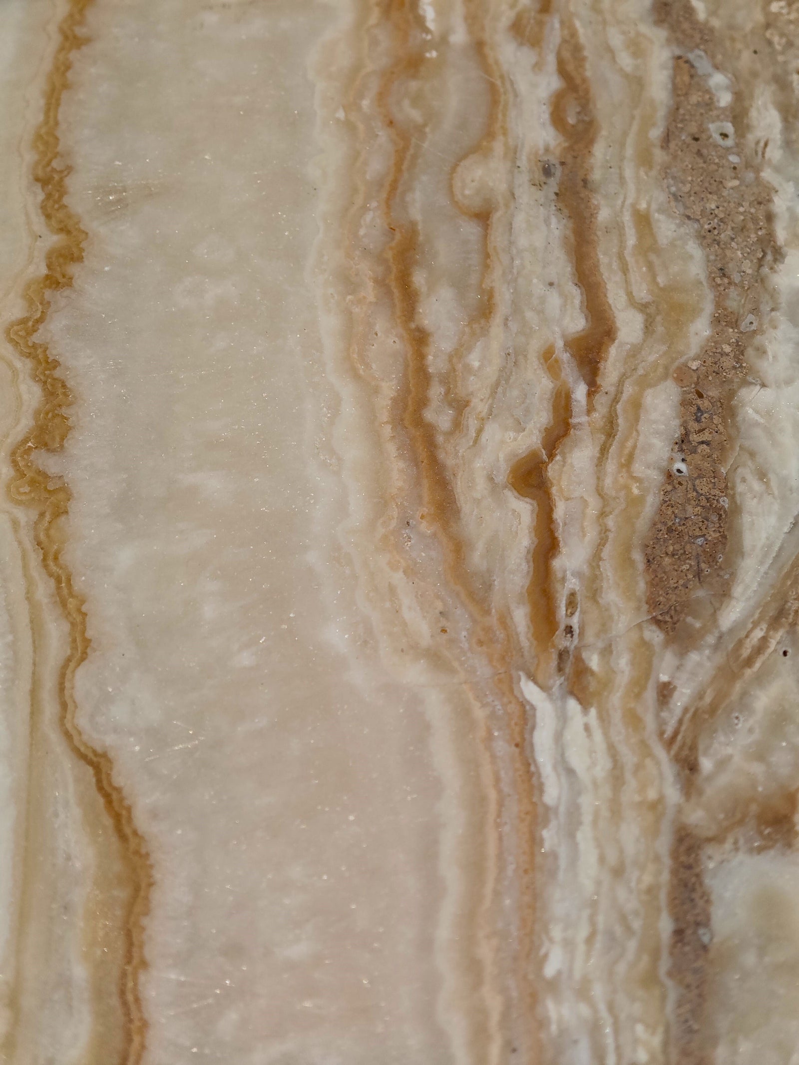 Banded Tan Agate Sconce