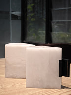 Block Alabaster Wall Sconce