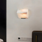 Block Alabaster Wall Sconce