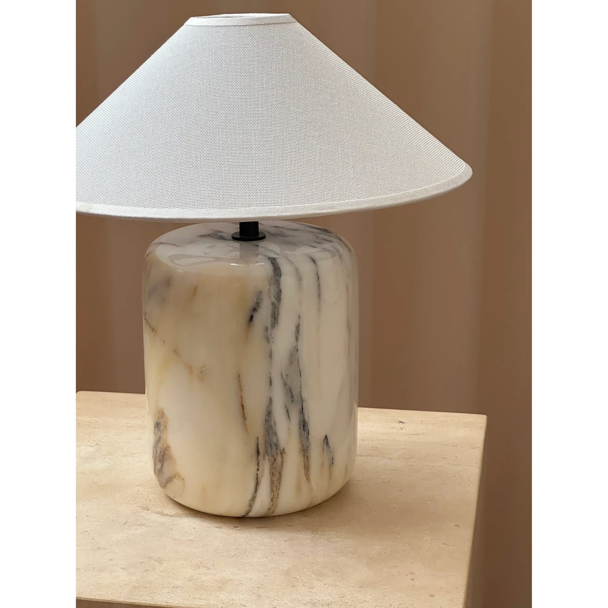 Block Calacatta Oro Table Lamp
