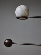 Alabaster Double Pendulum Chandelier
