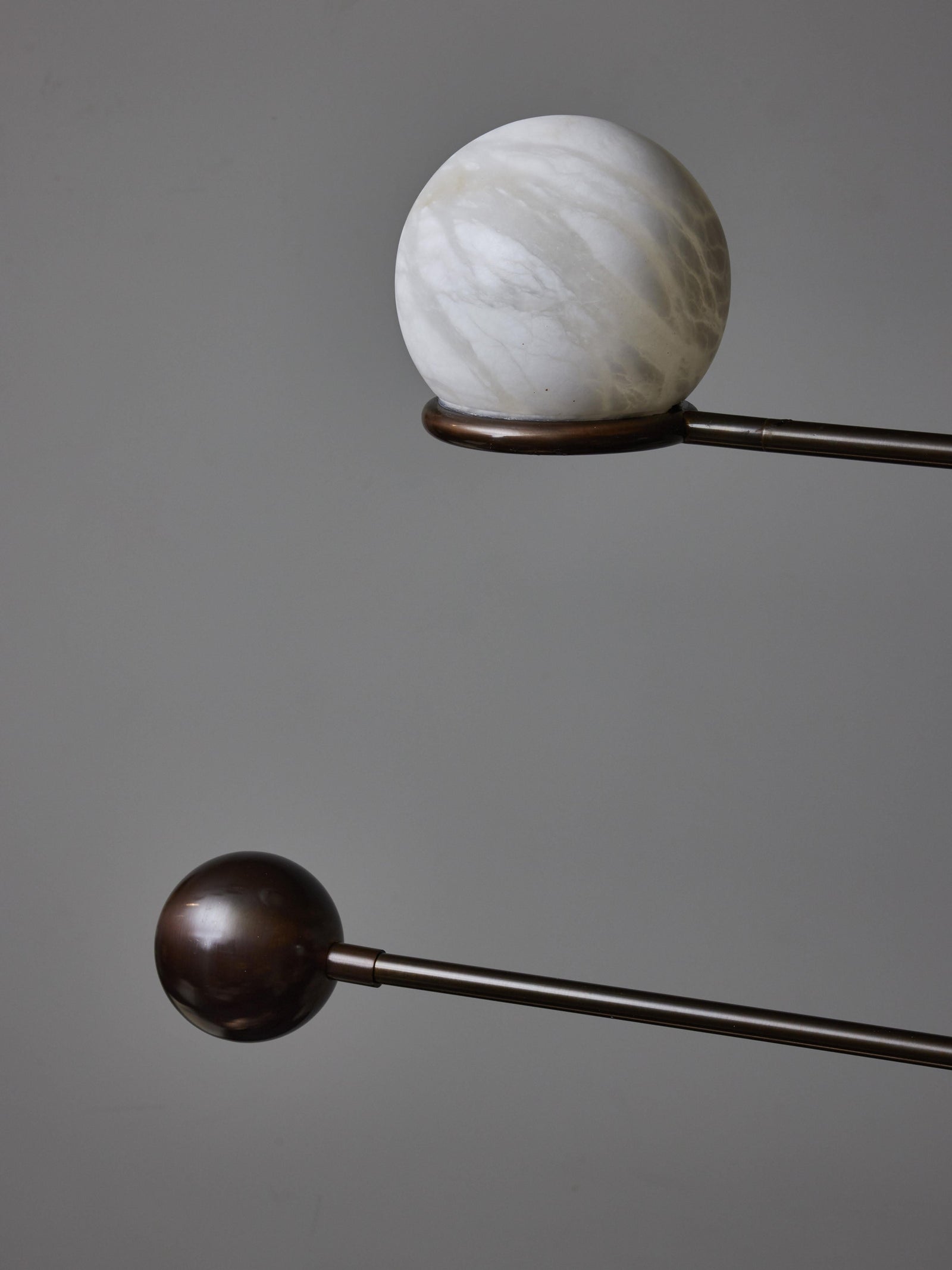 Alabaster Double Pendulum Chandelier
