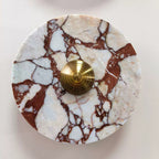 Breccia Rose Marble Sconce