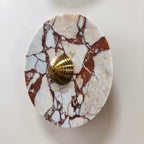 Breccia Rose Marble Sconce