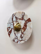 Breccia Rose Marble Sconce
