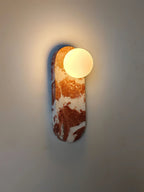 Breccia Rose Marble Sconce Elongated