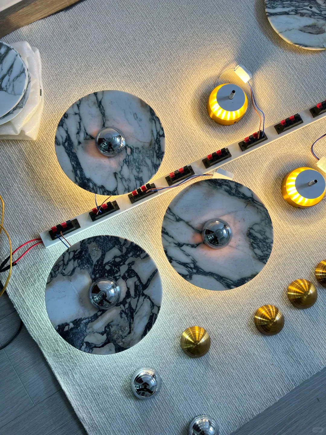 Calacatta Oro Round Sconce