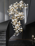 Carias Ceramic Ginkgo Chandelier Wonderland