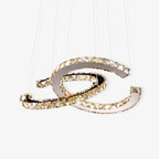 Crossed-C Crystal Chandelier