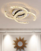 Crossed-C Flush Mount Lighting