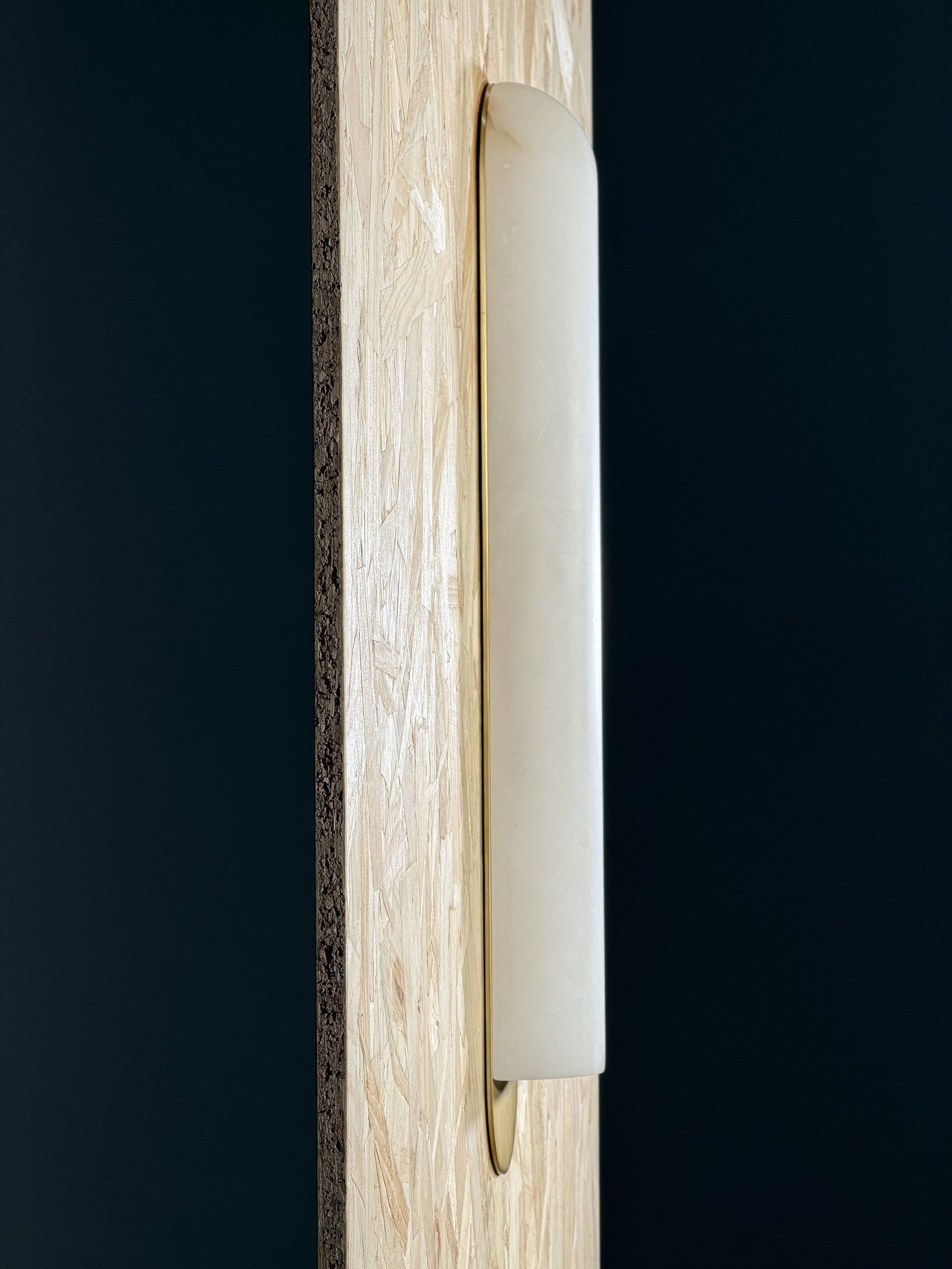Curved Alabaster Wall Sconce