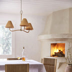 Delphine Rattan Chandelier