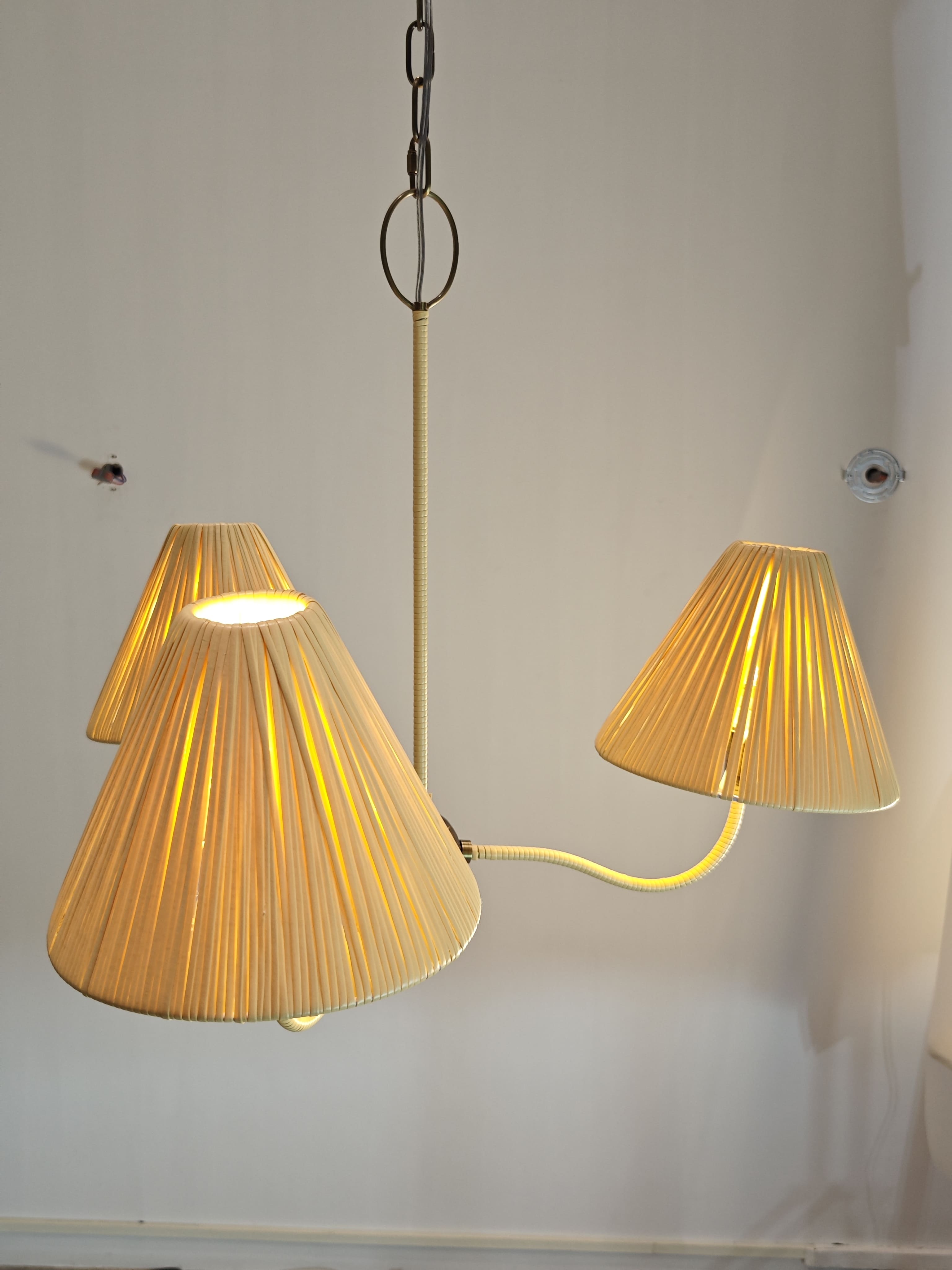 Delphine Rattan Chandelier