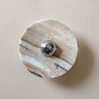 Banded Tan Agate Sconce