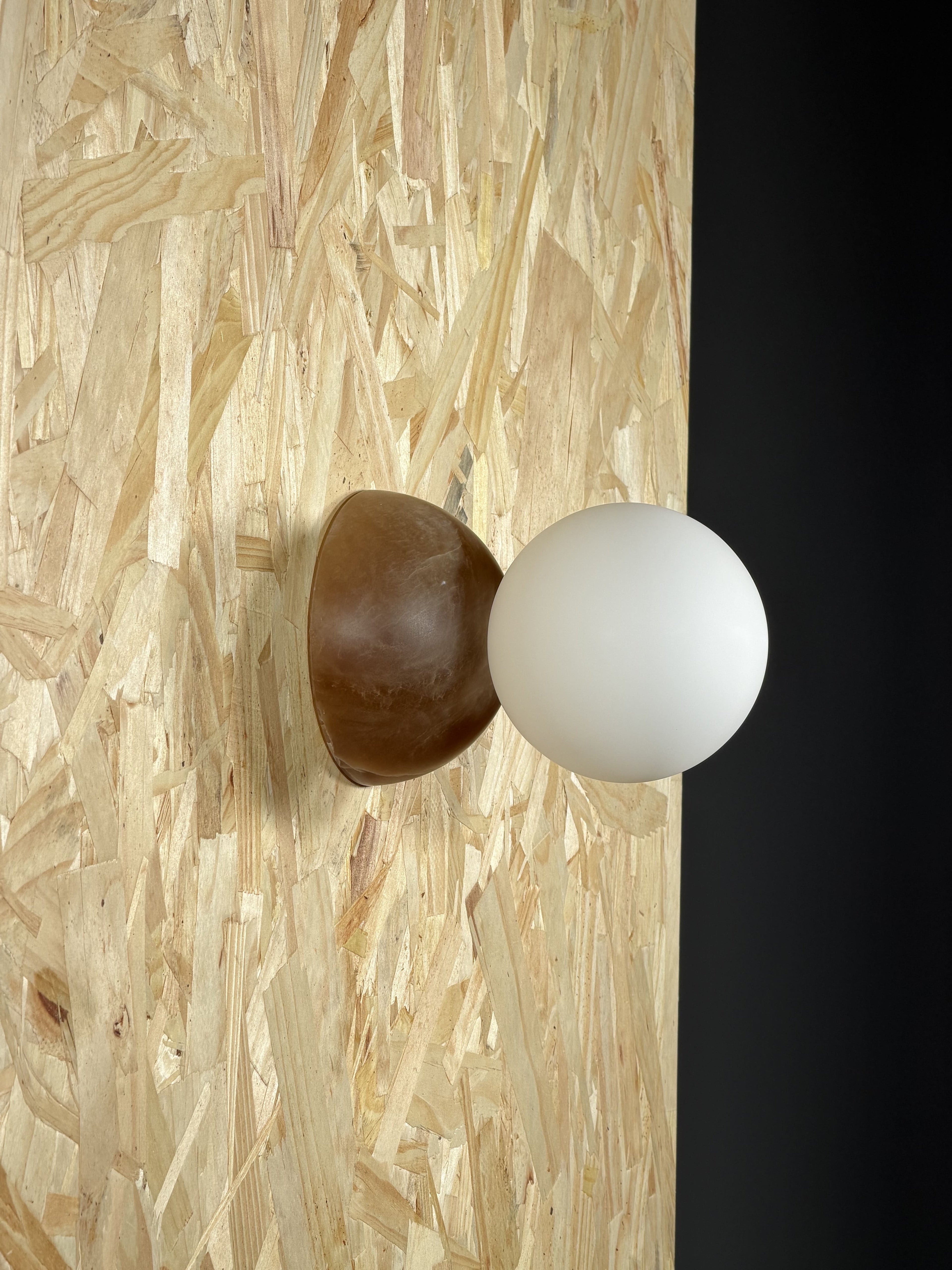 Eklipso Tobacco Alabaster Sconce