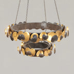 Eucalyptus Round Double Tier Chandelier