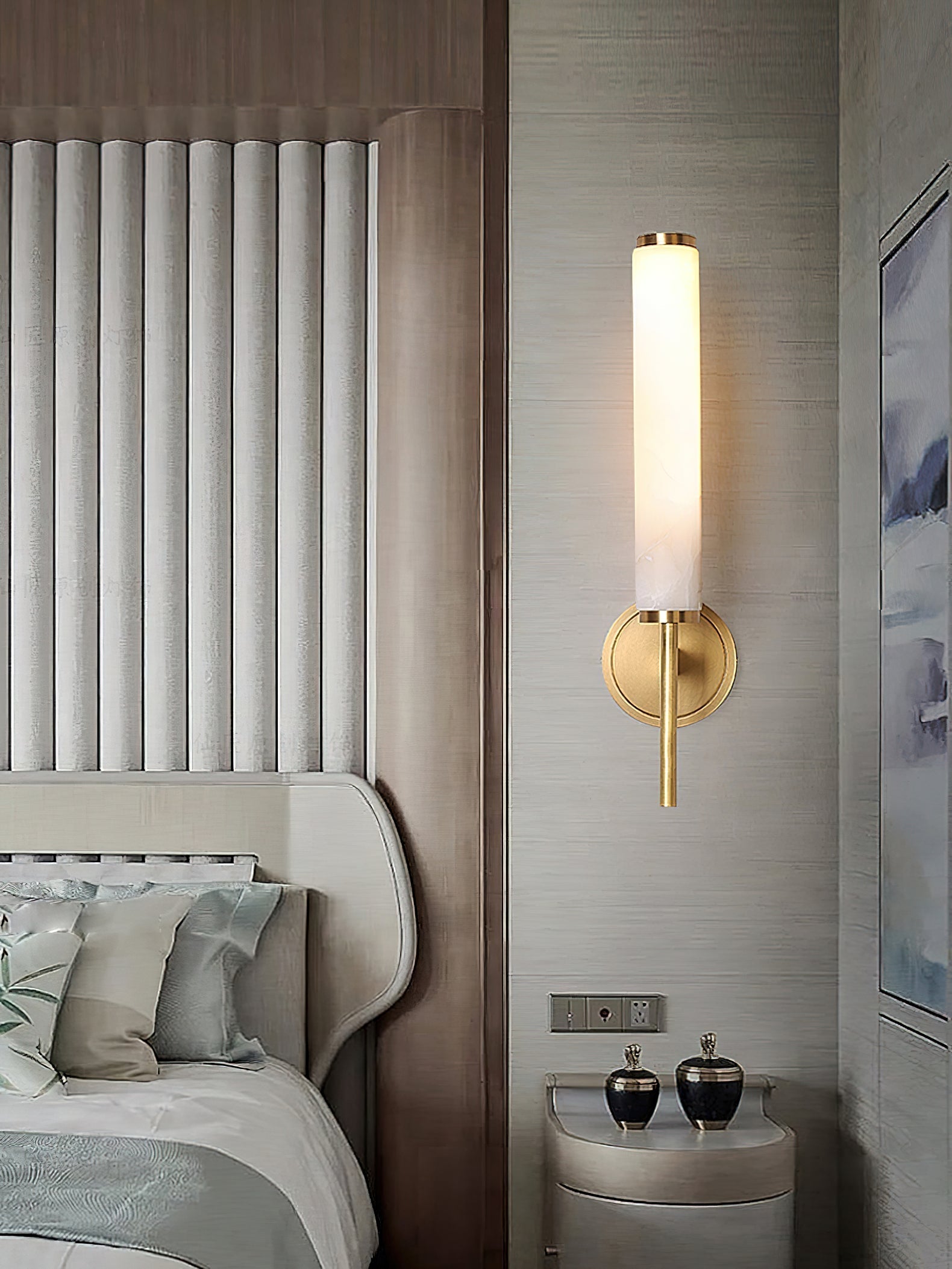 Fontenot Alabaster Wall Sconce