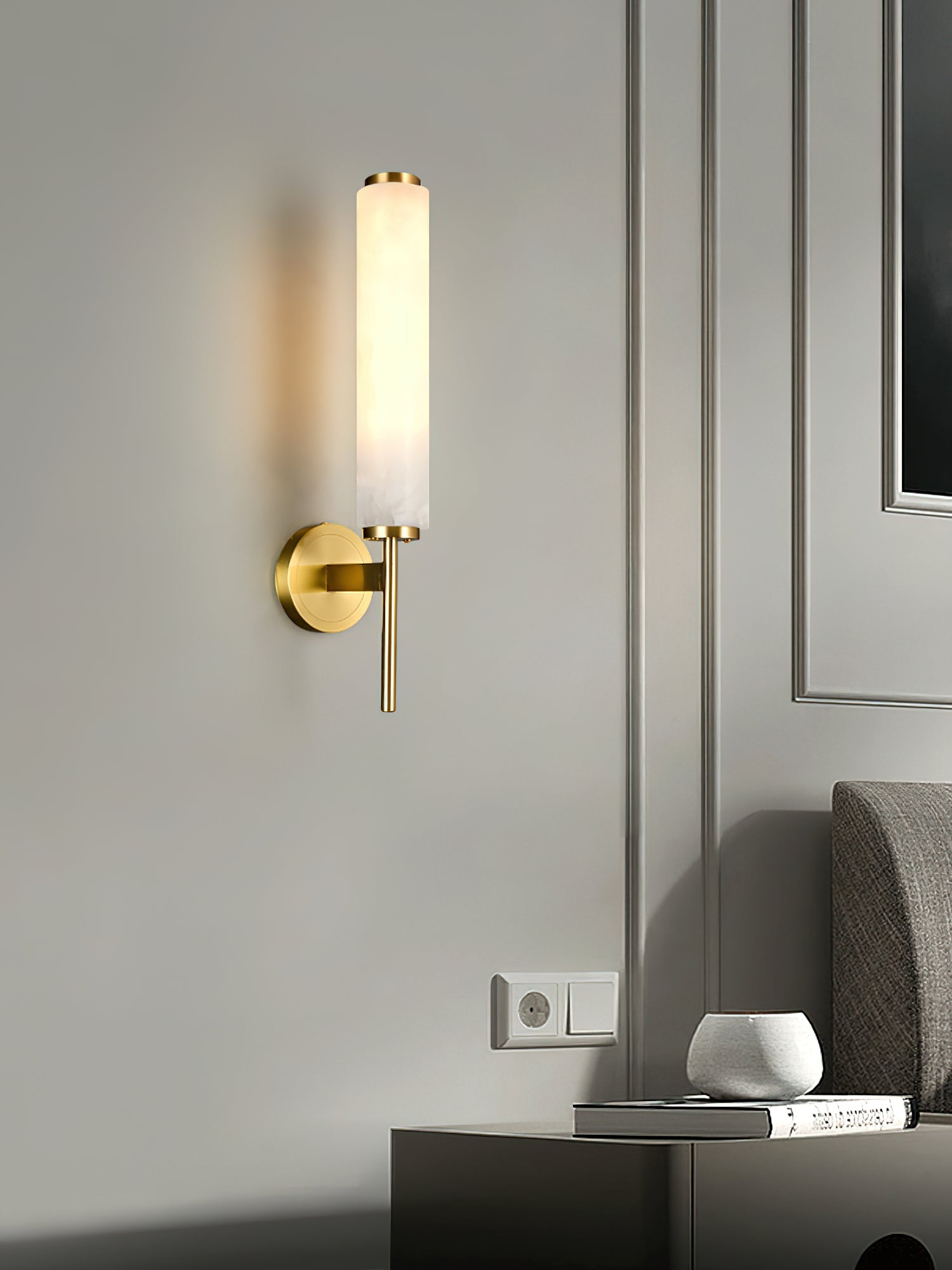 Fontenot Alabaster Wall Sconce