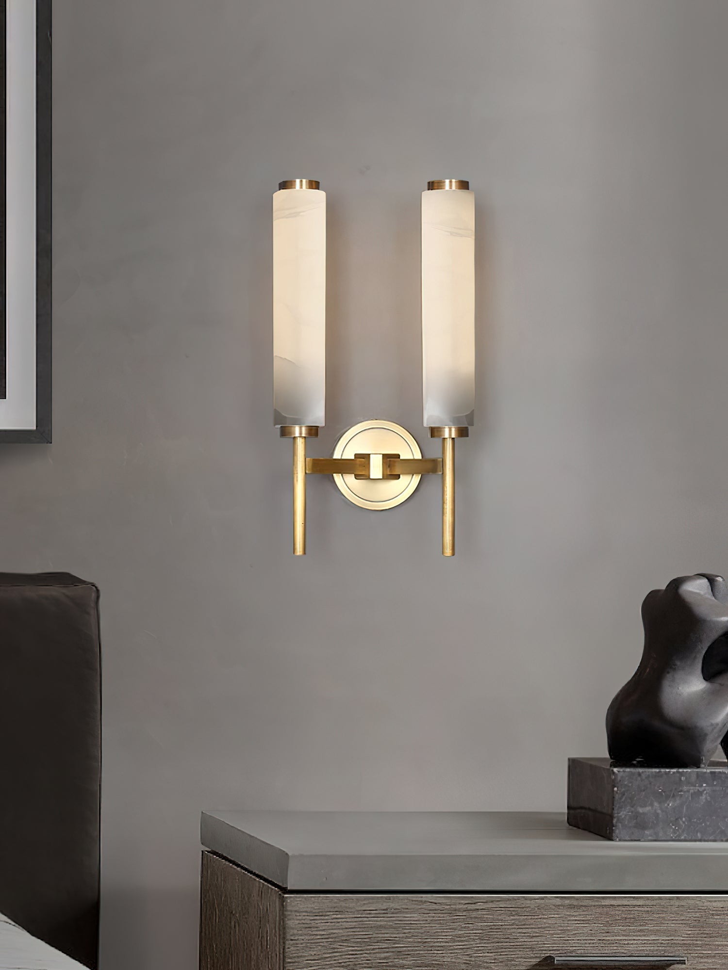 Fontenot Alabaster Wall Sconce