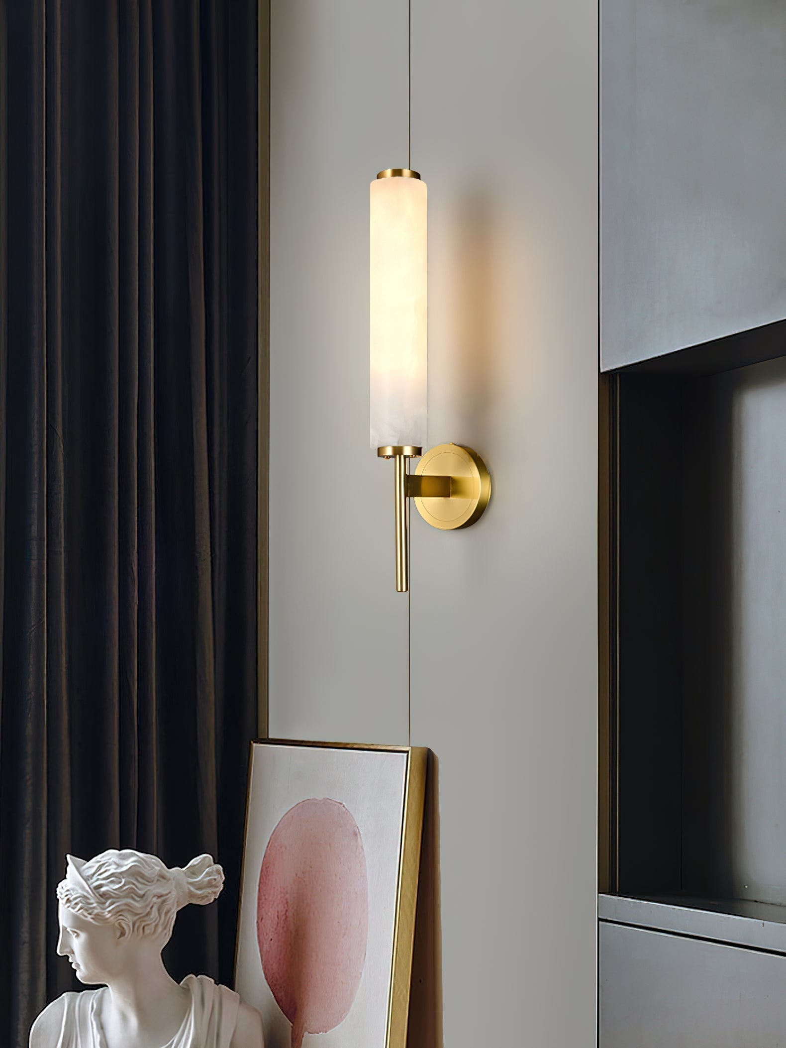 Fontenot Alabaster Wall Sconce