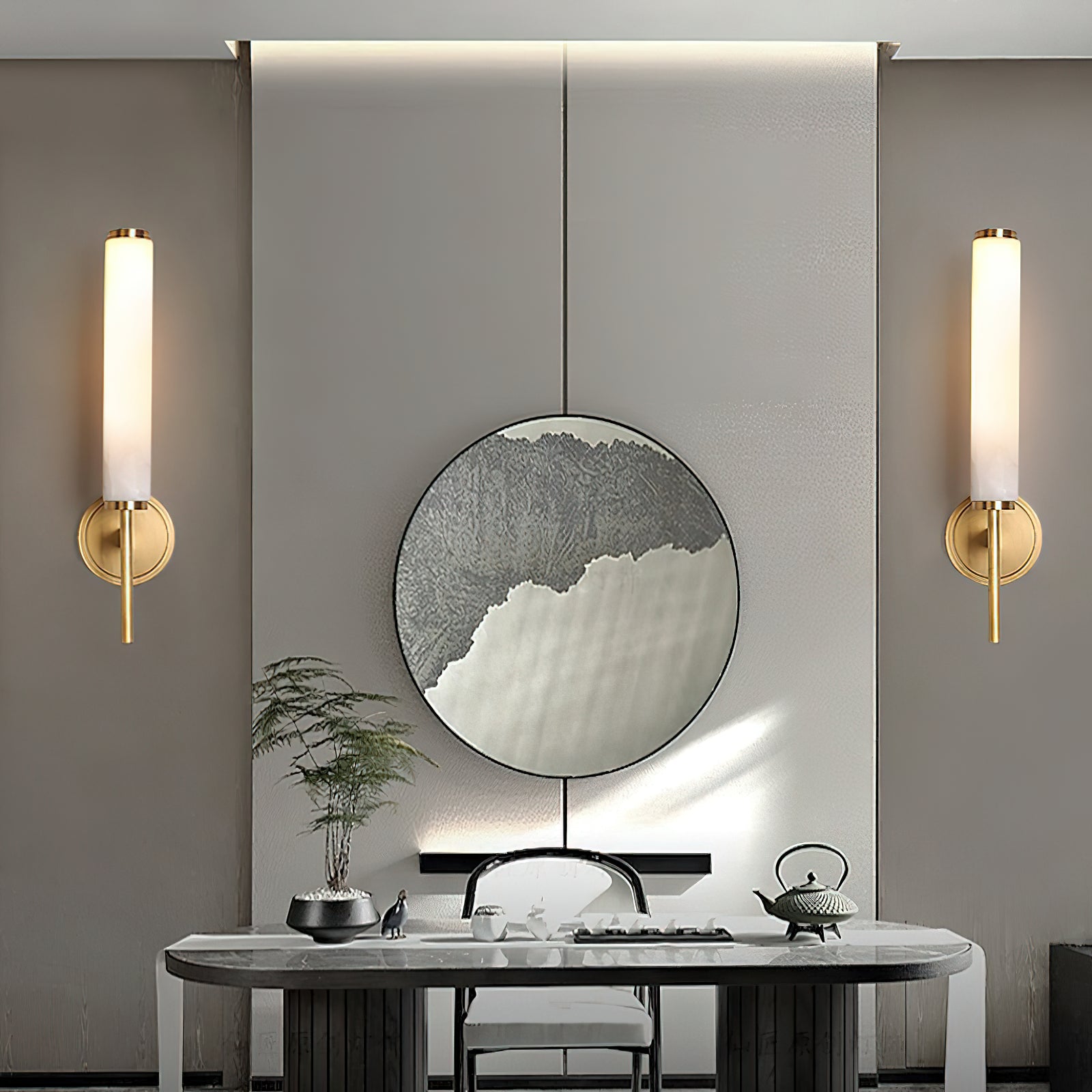 Fontenot Alabaster Wall Sconce