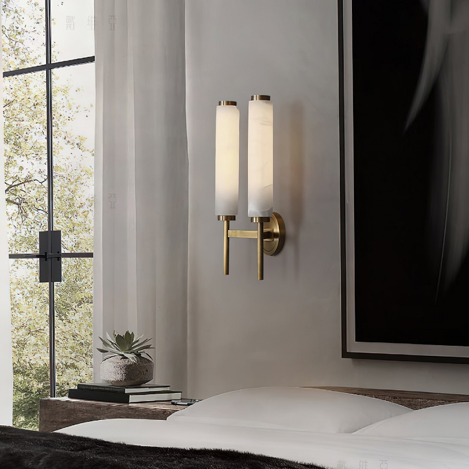 Fontenot Alabaster Wall Sconce