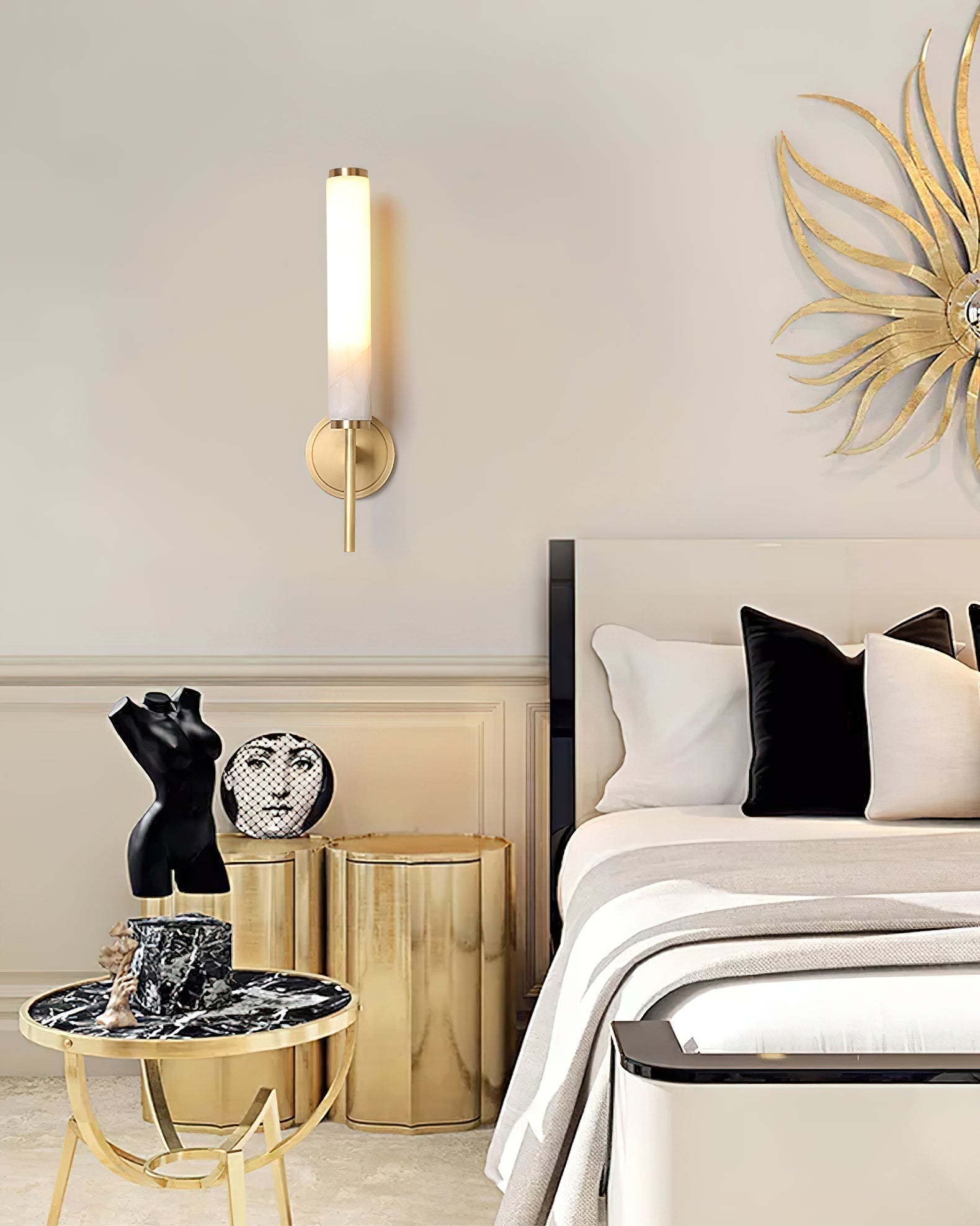 Fontenot Alabaster Wall Sconce
