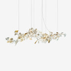Carias Ceramic Ginkgo Pendant Light Extended