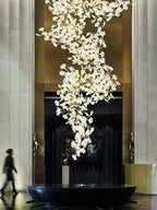 Carias Ceramic Ginkgo Chandelier Large