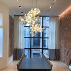 Carias Ceramic Ginkgo Pendant Light Extended