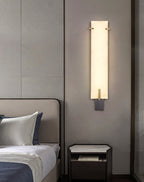 Golden Hoop Alabaster Wall Sconce