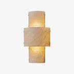 Half Cylinder Alabaster Wall Sconce