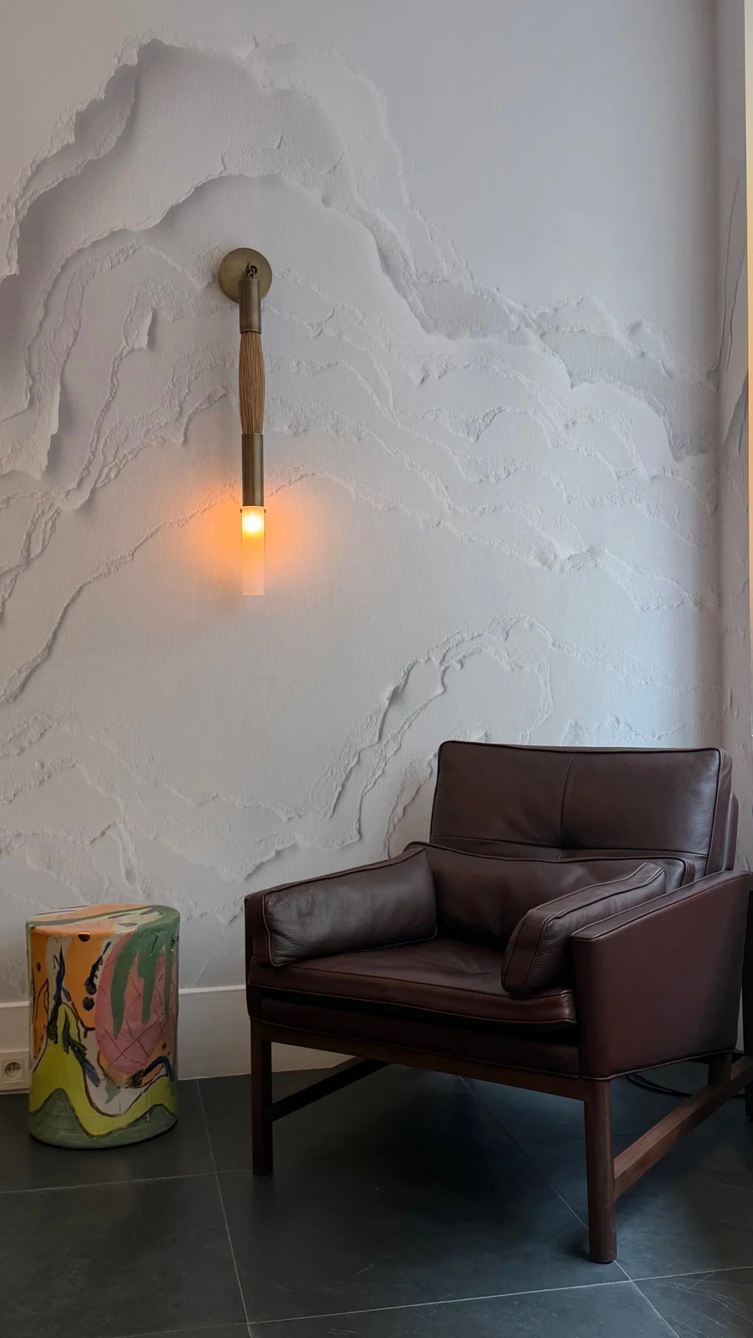 Horsehair 1 Sconce