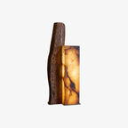 Ishigumi Alabaster and Basalt Table Lamp